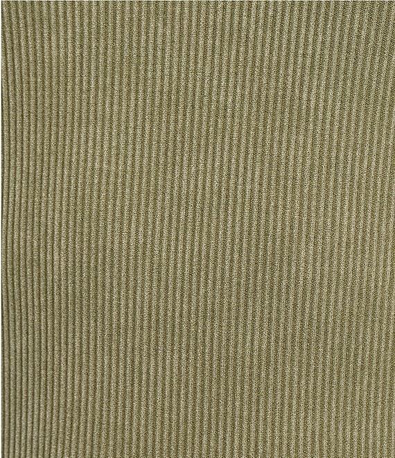 Moa Moa Mock Neck Long Sleeve Quarter Zip Top Product Image