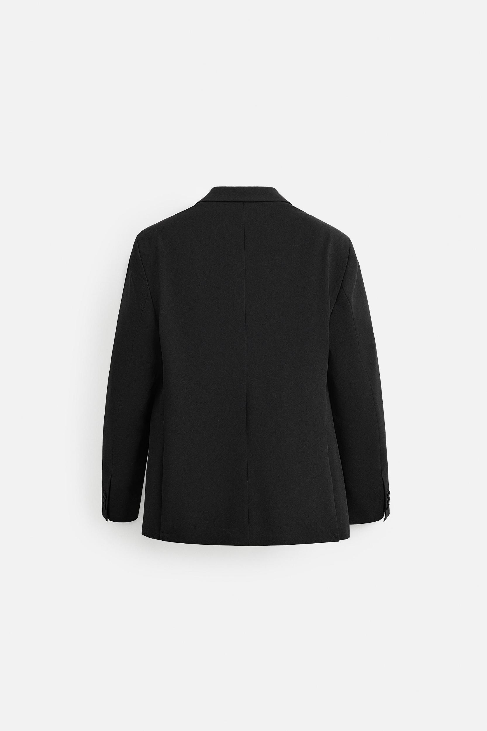 WOOL BLEND TUXEDO SUIT BLAZER Product Image