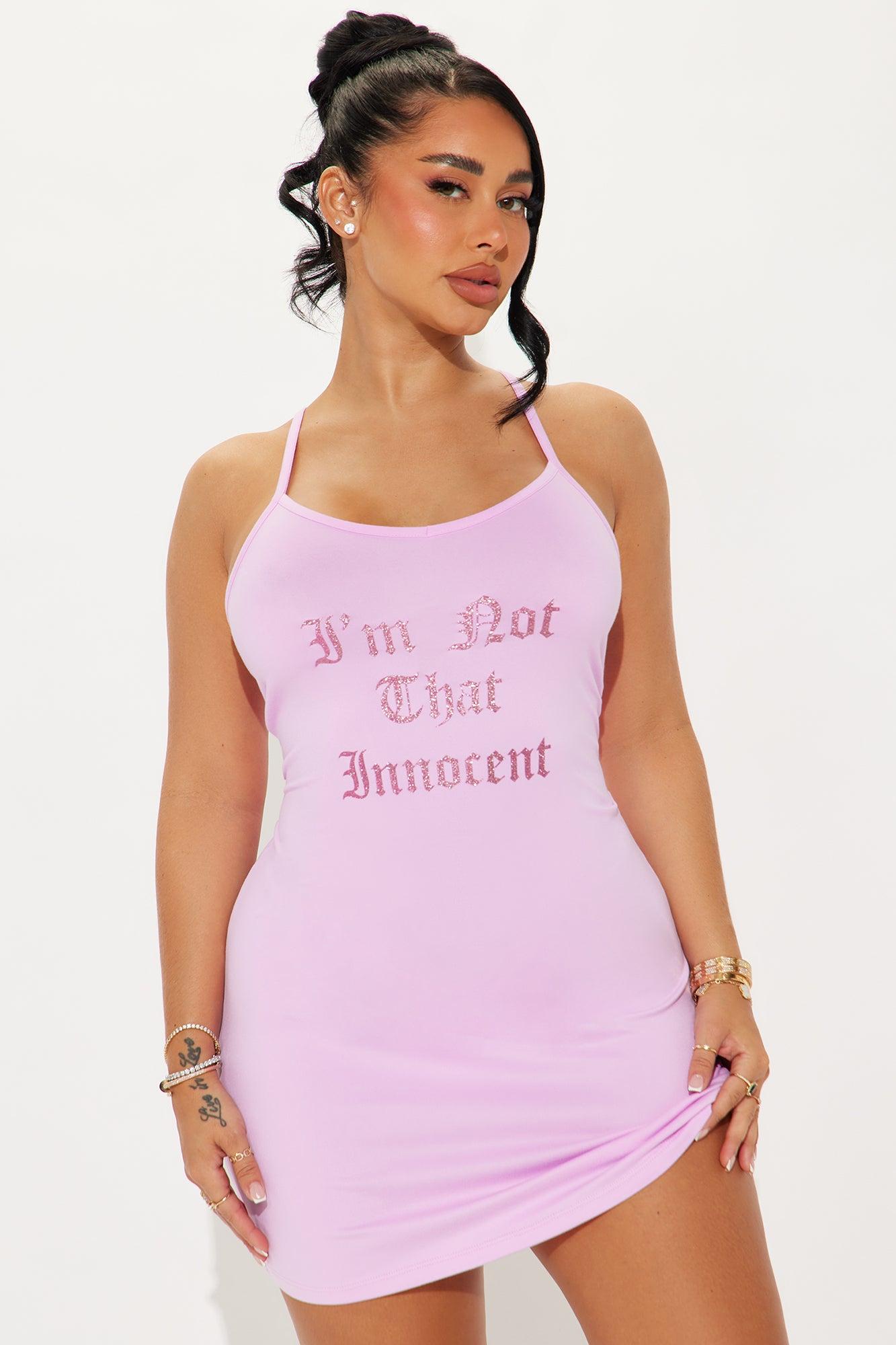 Not That Innocent PJ Robe Set - Pink Product Image