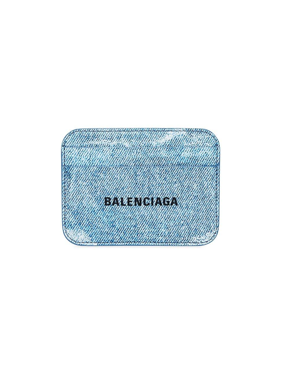 Womens Cash Card Holder In Printed Denim Product Image