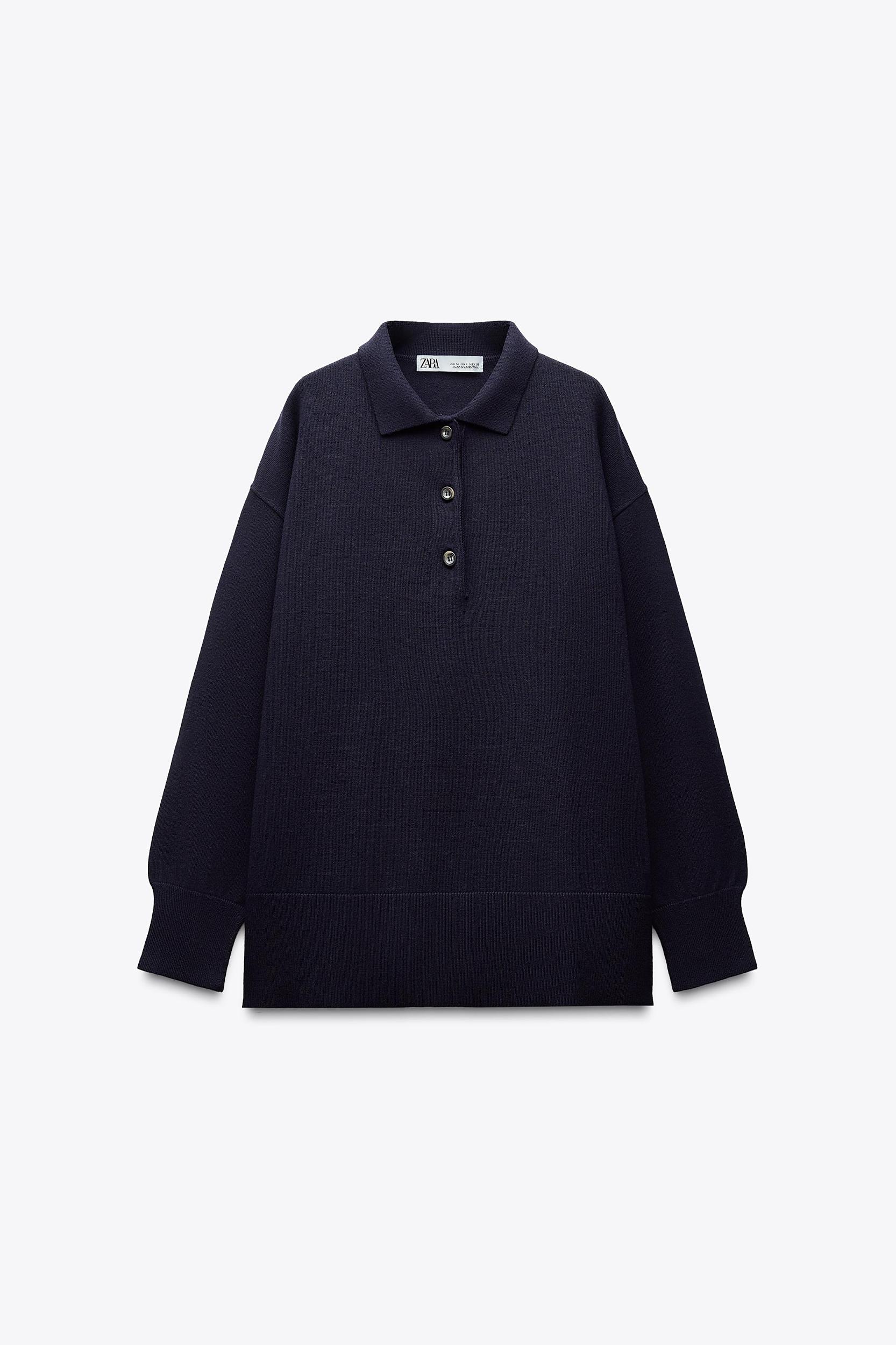 PLAIN KNIT JERSEY POLO SHIRT Product Image