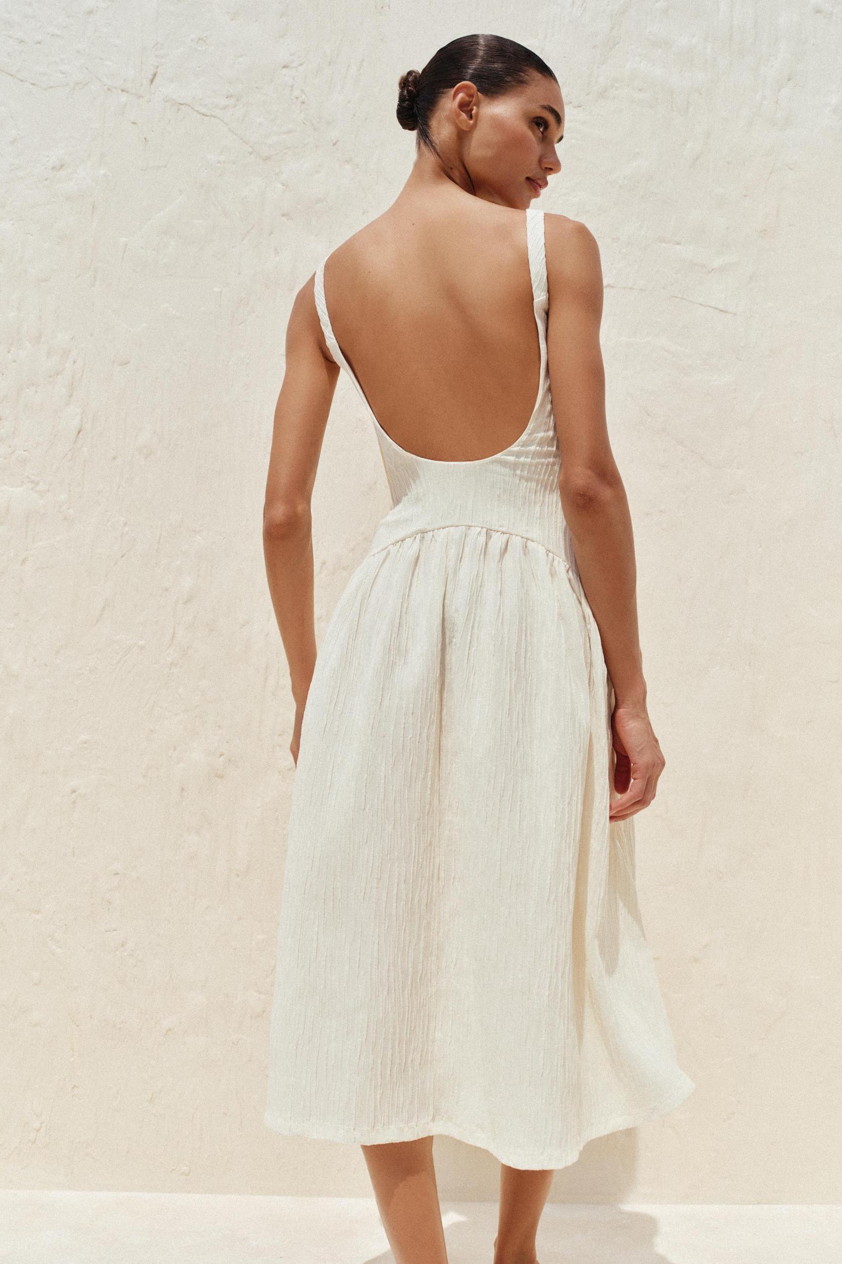 TEXTURED STRAPPY DRESS Product Image