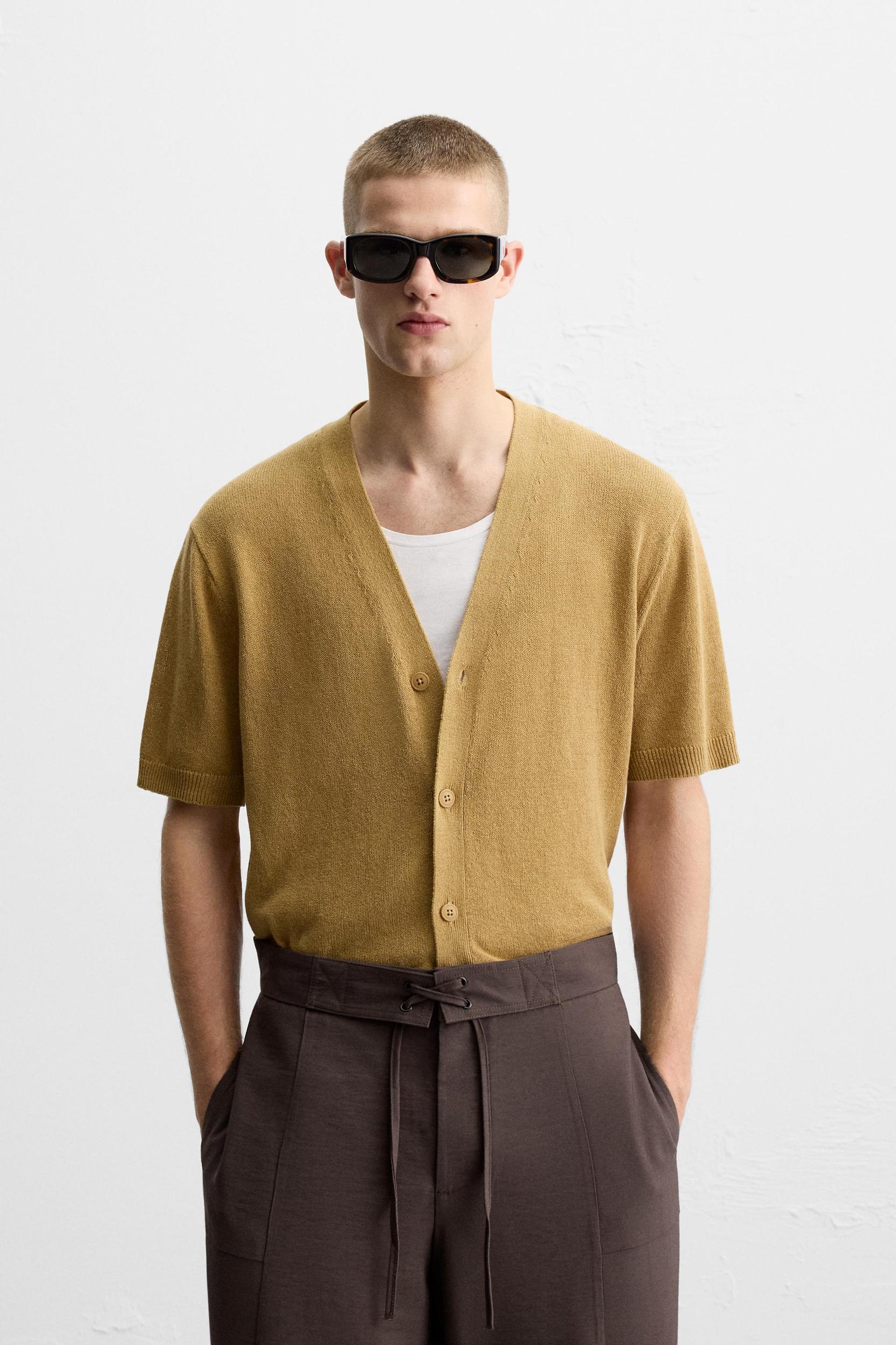 SHORT SLEEVE CARDIGAN Product Image