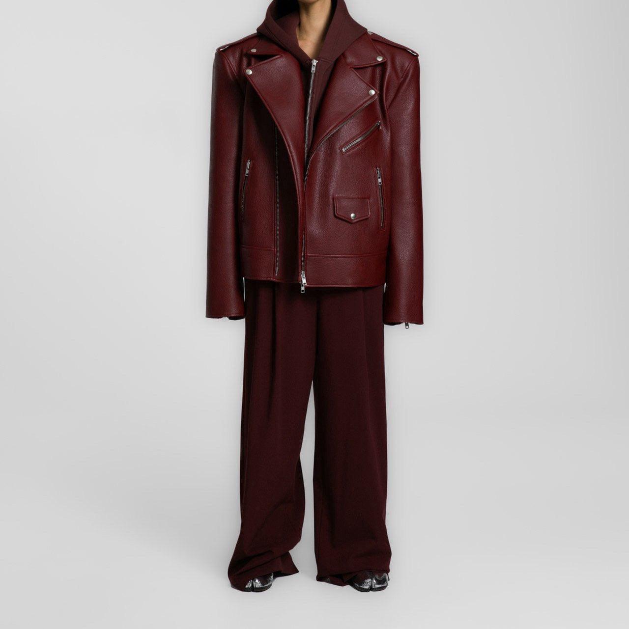 Mikal Burgundy Jacket Product Image