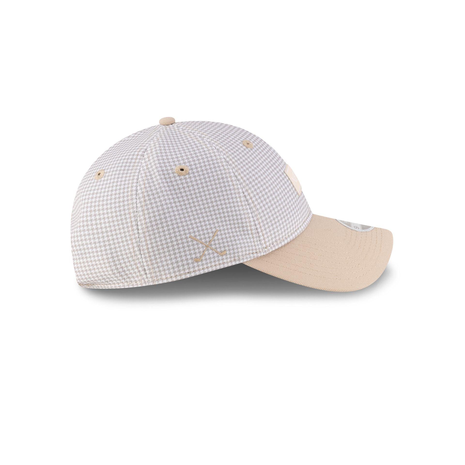 New Era Cap Houndstooth Beige 9TWENTY Adjustable Hat Male Product Image