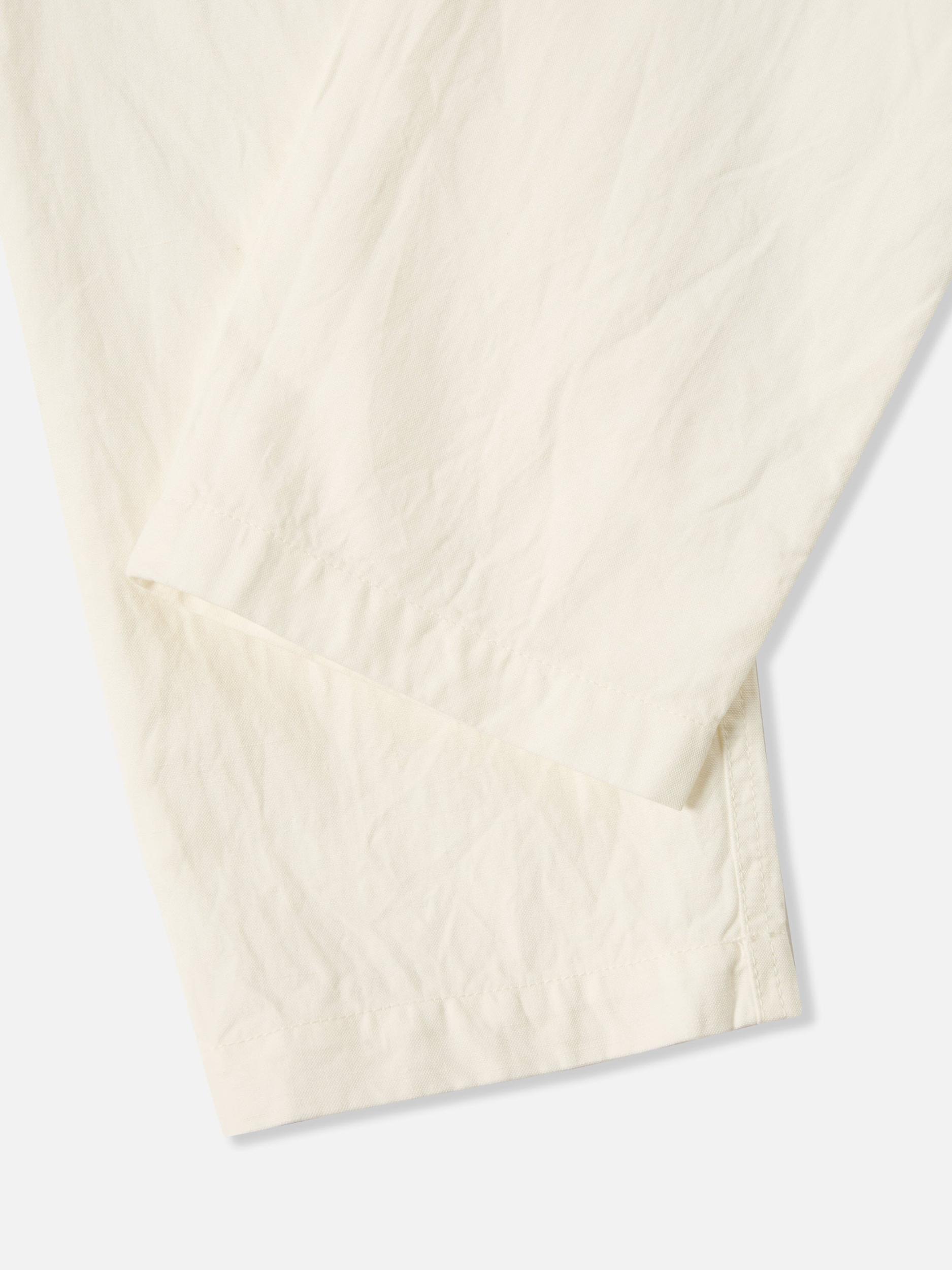 Ecru Slub Linen Weave Military Chino Product Image