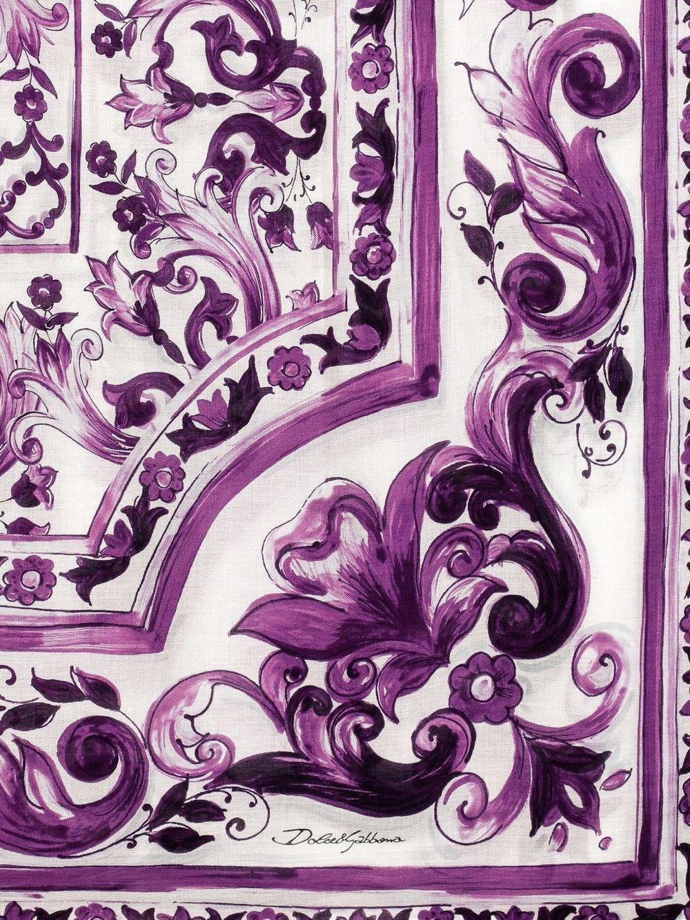 Majolica-print scarf Product Image