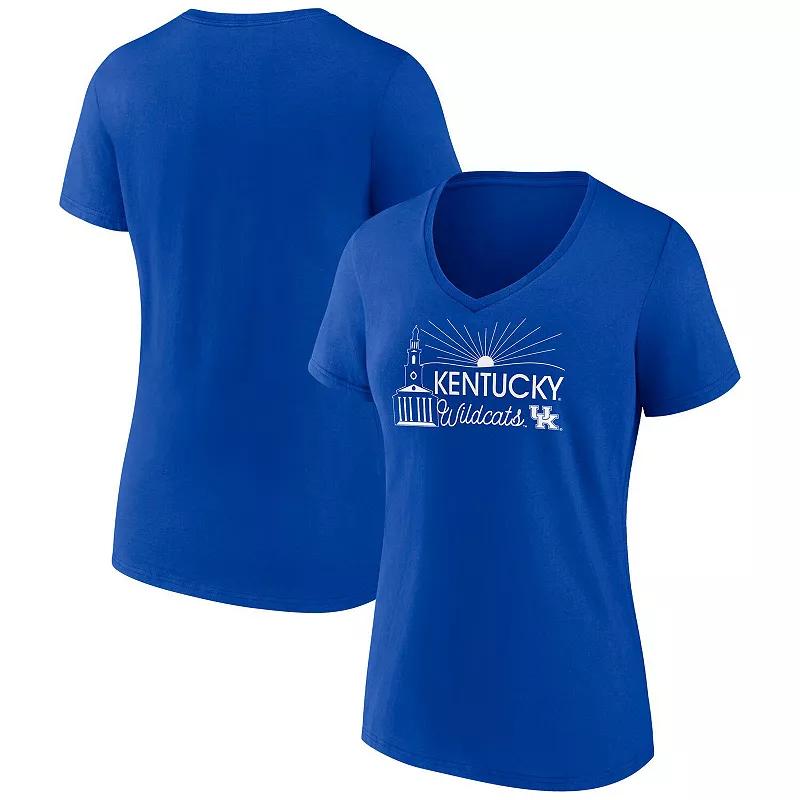 Womens Fanatics Branded College Seattle Seahawks Slogan V-Neck T-Shirt Blue Product Image