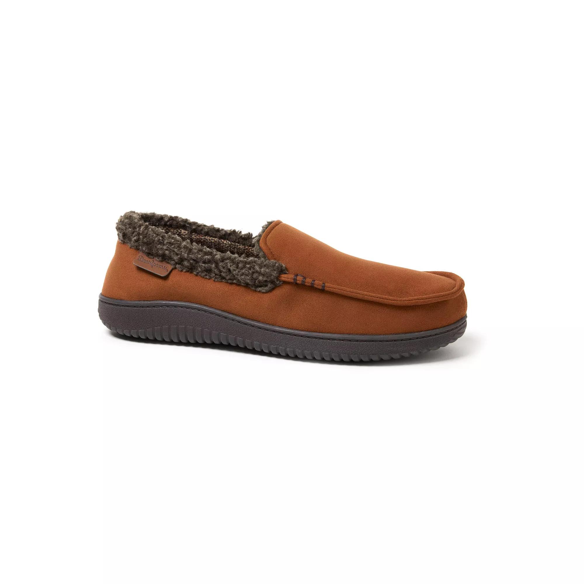 Dearfoams Alexander Microsuede Men's Moccasin Slippers,  Product Image