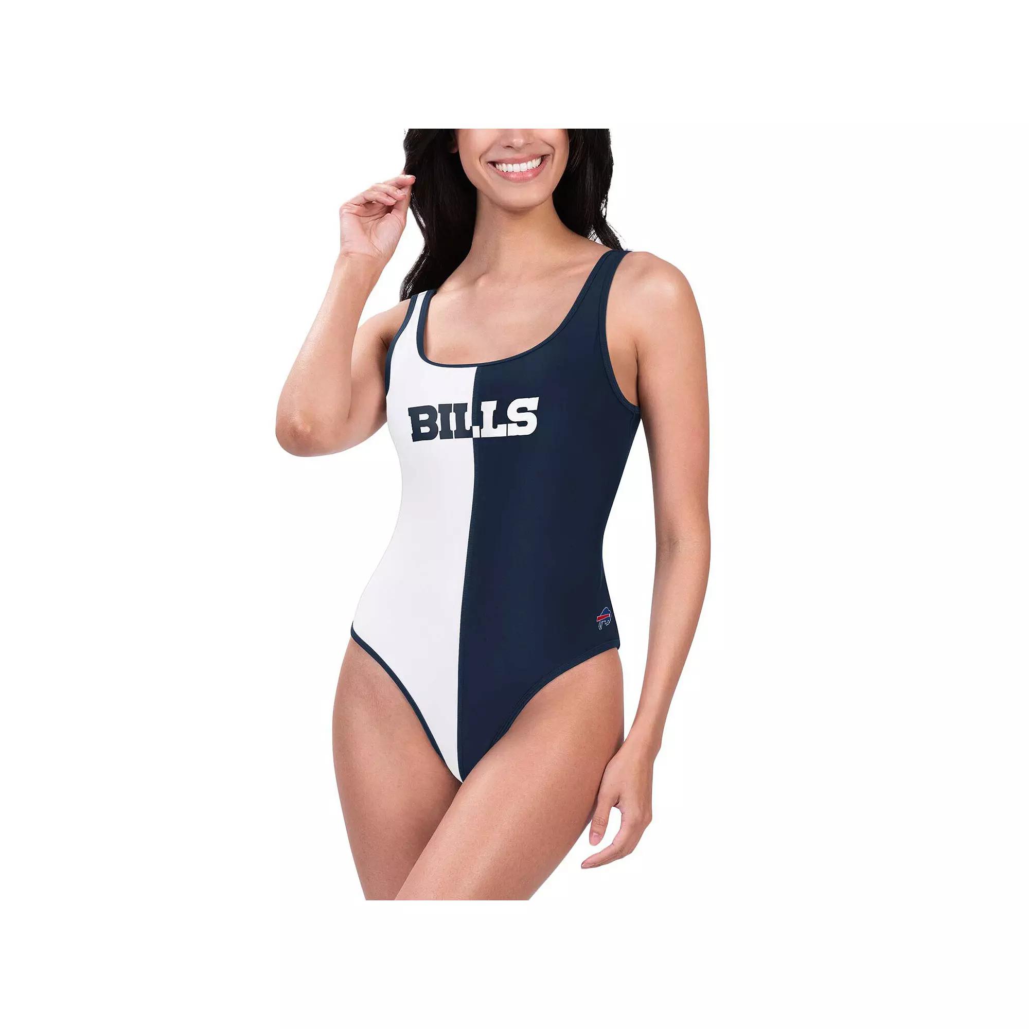 Women's G-III 4Her by Carl Banks Black/White Jacksonville Jaguars Last Stand One-Piece Swimsuit, Size: Large Product Image