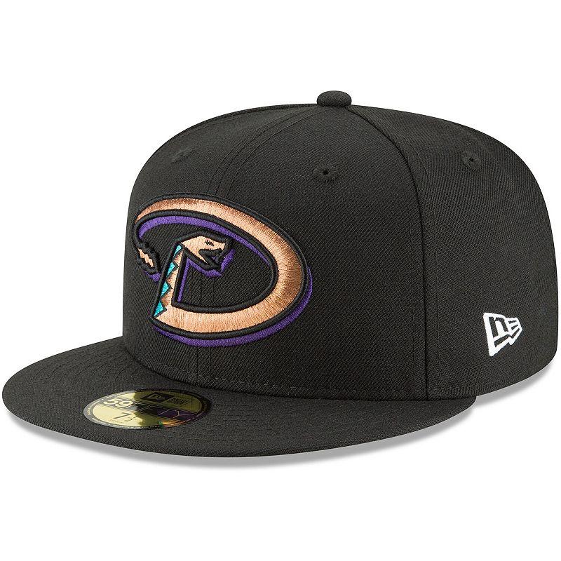 Men's New Era Black Arizona Diamondbacks Cooperstown Collection Wool 59FIFTY Fitted Hat, Size: 8 Product Image