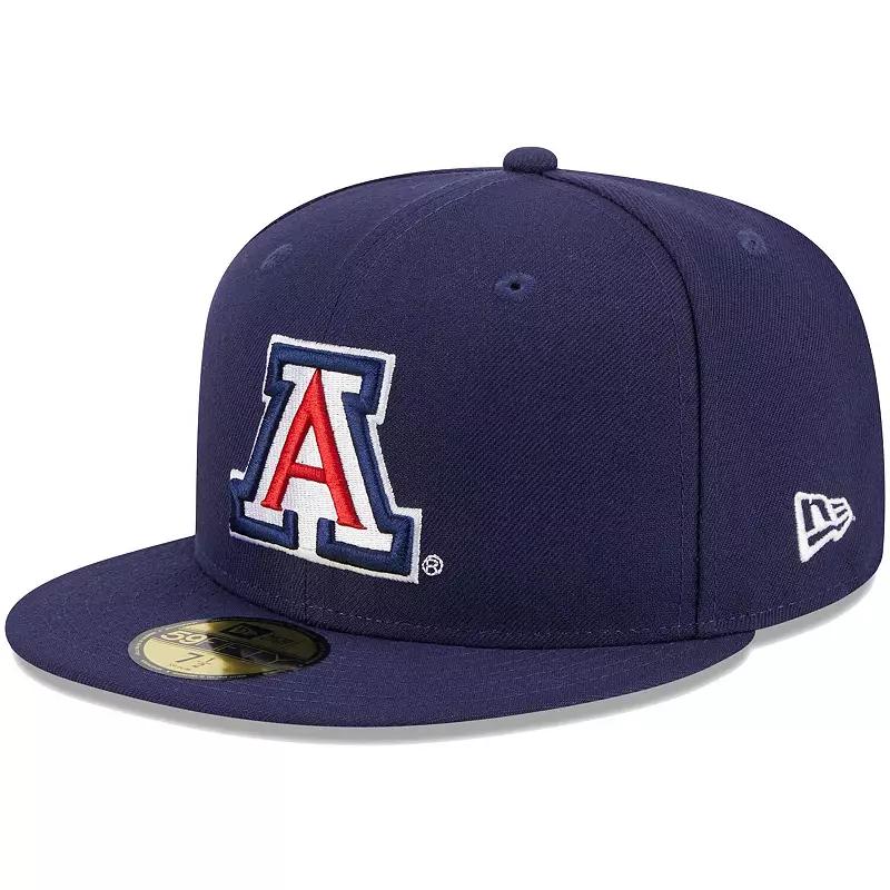 Men's New Era Navy Arizona Wildcats Evergreen 59FIFTY Fitted Hat, Size: 7 1/4, Blue Product Image