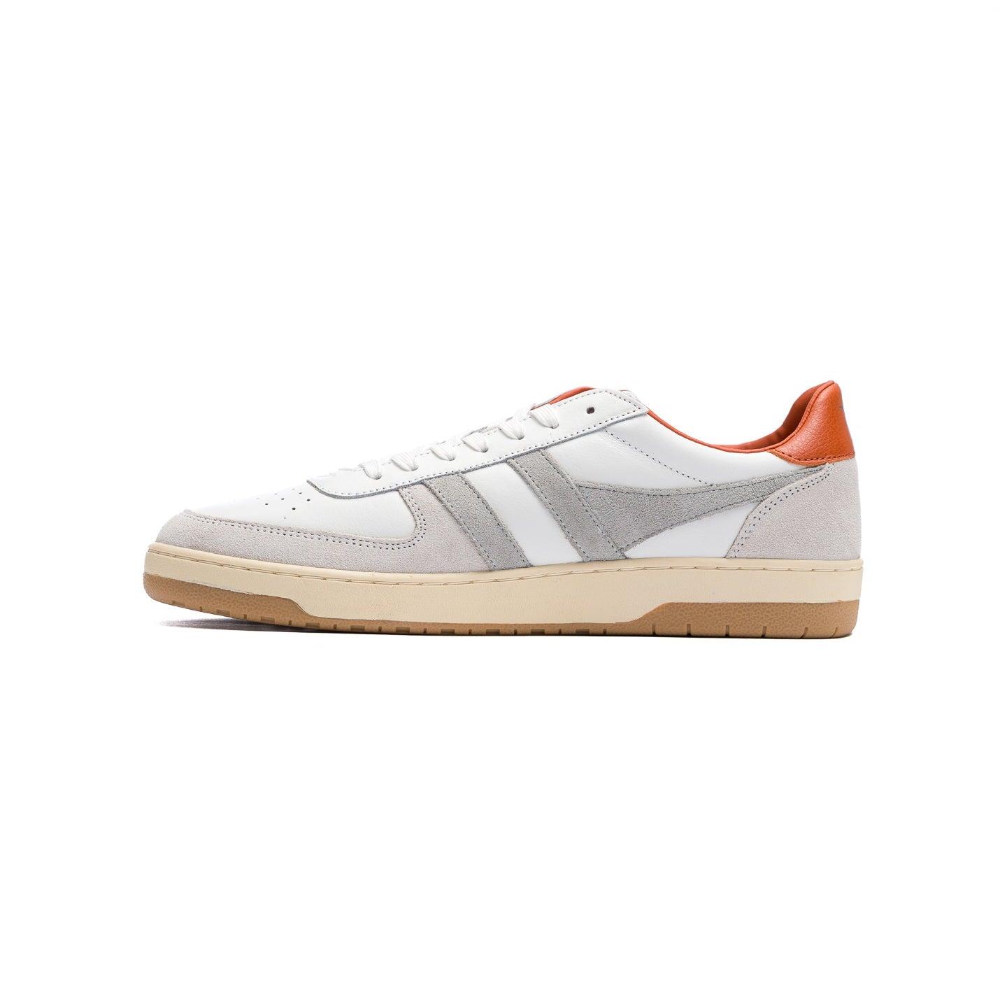 Gola Classics Men's Hawk Sneakers - White/Smoke/Moody Orange Product Image