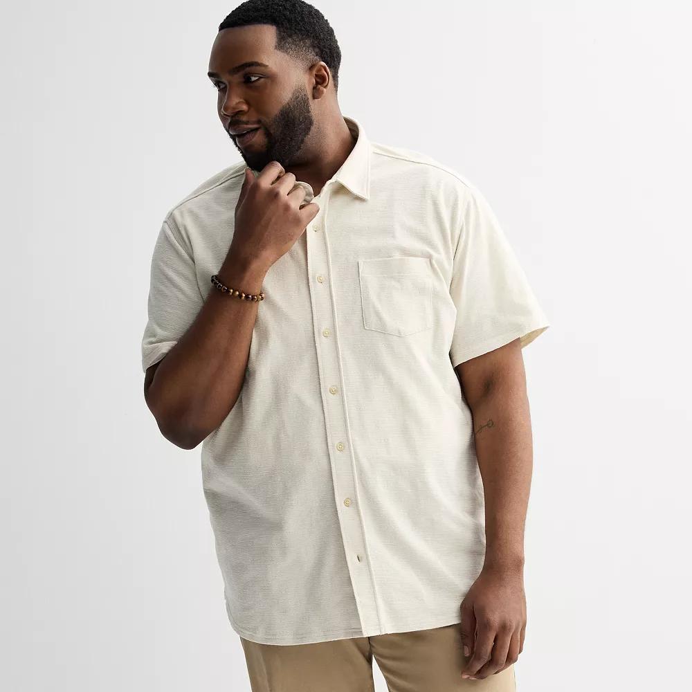 Big & Tall Sonoma Goods For Life® Texture Knit Shirt, Men's, Size: XL Tall, Blue Product Image