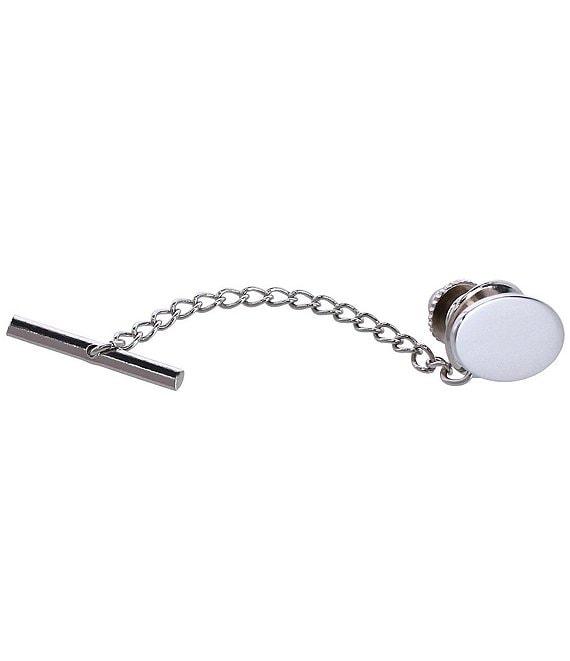 Trafalgar Sutton Sterling Silver Polished Oval Tie Tack Product Image