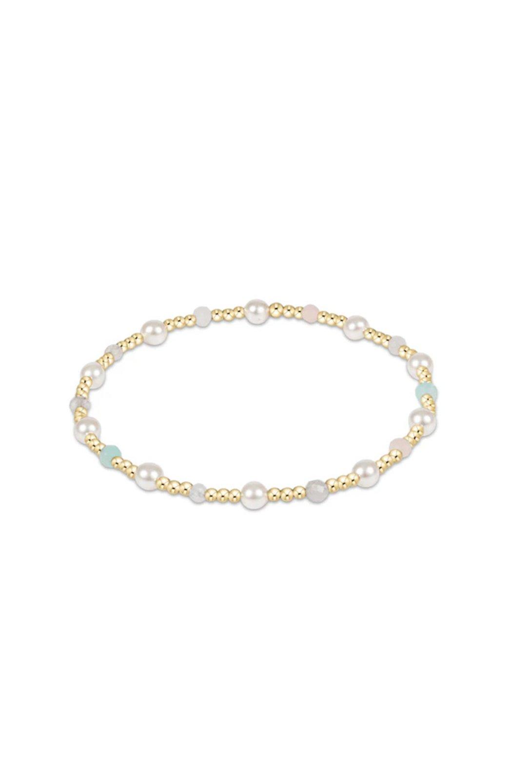 Pearl Sincerity Gemstone 4MM Bead Bracelet Product Image