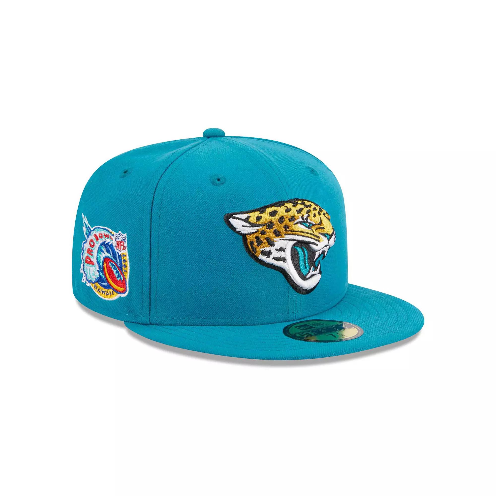 Men's New Era Teal Jacksonville Jaguars Main Patch 59FIFTY Fitted Hat,  Product Image