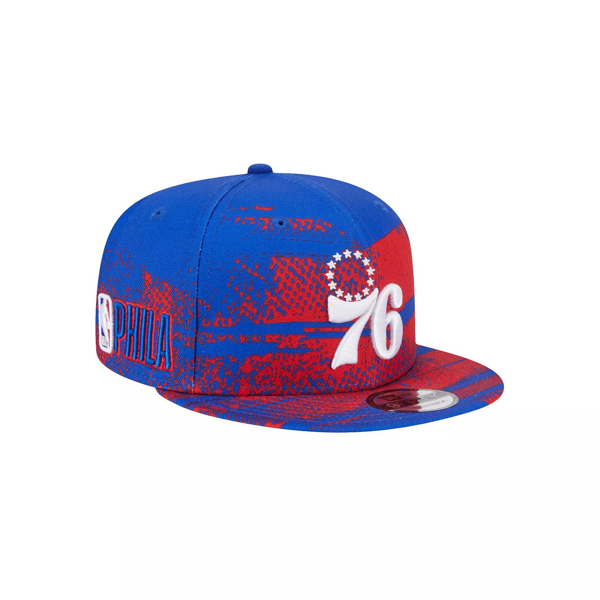Men's New Era Royal Philadelphia 76ers Tip-Off 9FIFTY Snapback Hat, 76r Blue Product Image