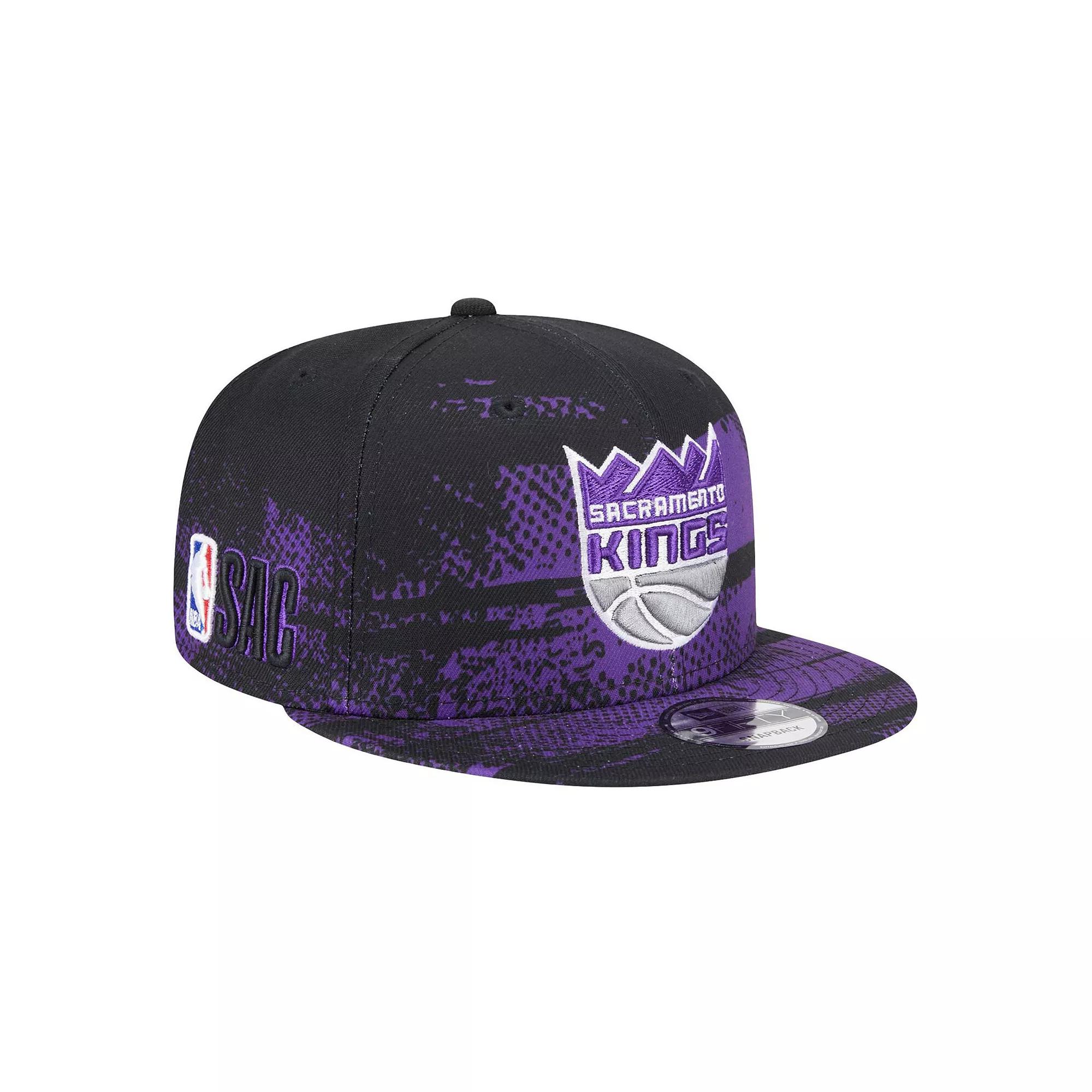 Men's New Era Black Sacramento Kings Tip-Off 9FIFTY Snapback Hat, Kng Black Product Image