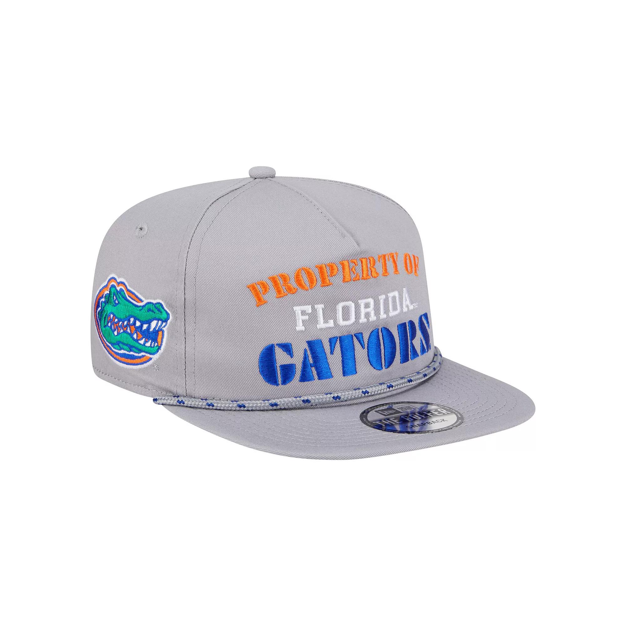 Men's New Era Gray Florida Gators Golfer Vintage Adjustable Hat, Grey Product Image