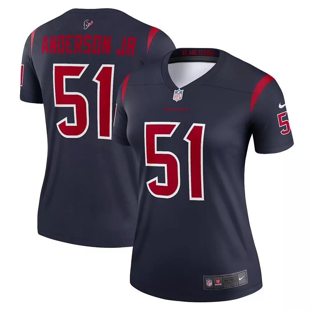 Women's Nike Will Anderson Jr. Navy Houston Texans Legend Jersey, Size: 2XL, Blue Product Image