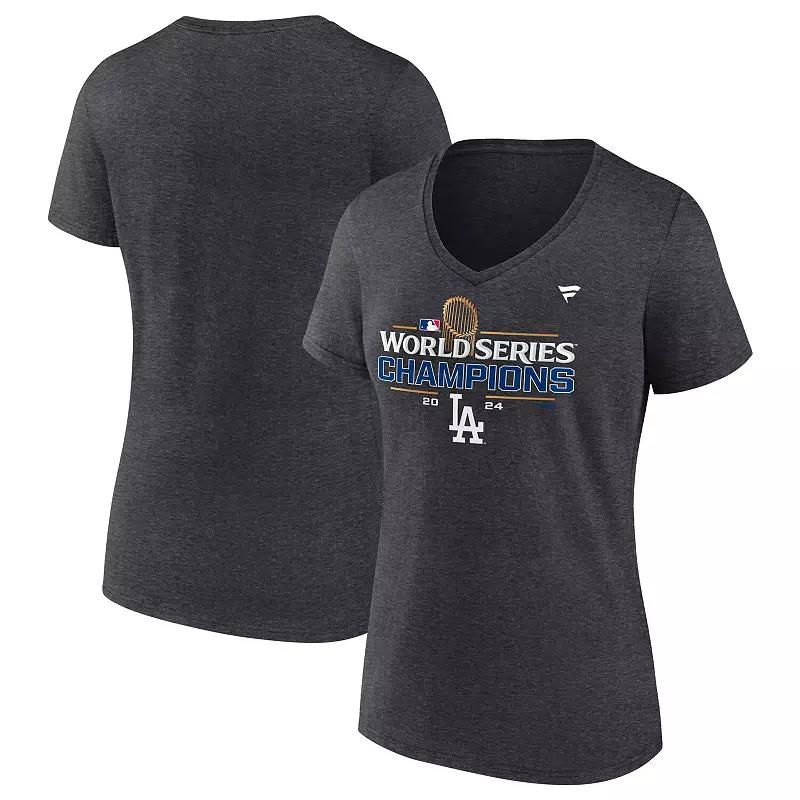 Women's Fanatics  Navy Milwaukee Brewers 2024 MLB Postseason Locker Room V-Neck T-Shirt, Size: Small, Blue Product Image