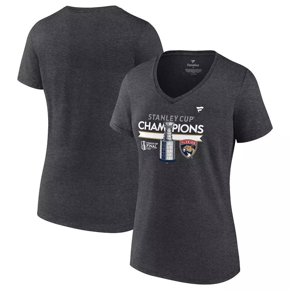 Women's Fanatics  Red Florida Panthers 2024 Stanley Cup Champions Plus Size Celebration V-Neck T-Shirt, Size: 3XL, Pnt Red Product Image
