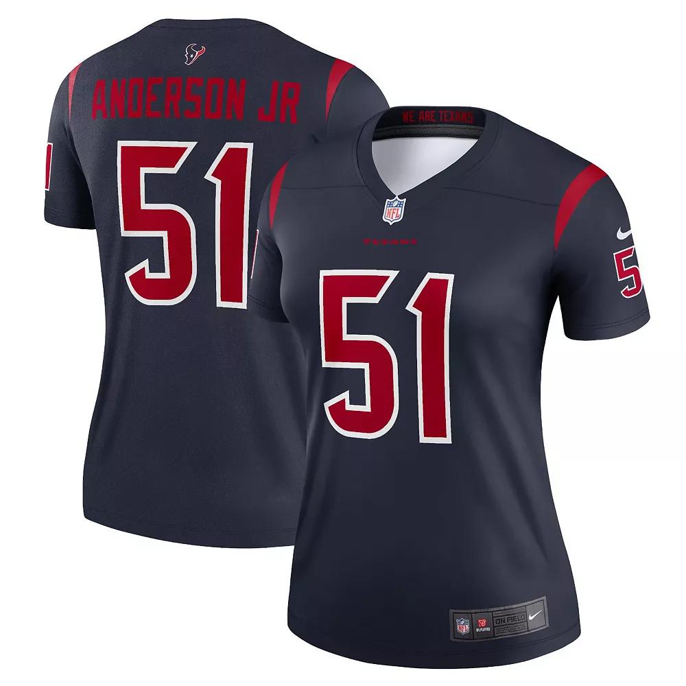 Women's Nike Will Anderson Jr. Navy Houston Texans Legend Jersey, Size: 2XL, Blue Product Image