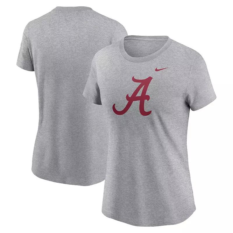 Women's Nike Heather Gray Alabama Crimson Tide Primetime Logo T-Shirt,  Product Image