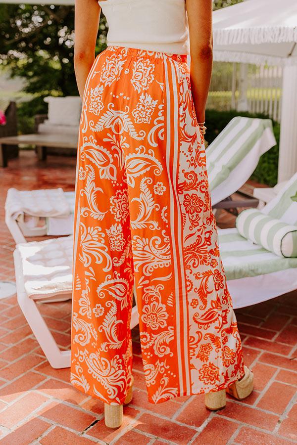 Sunny Smiles High Waist Satin Pants Product Image