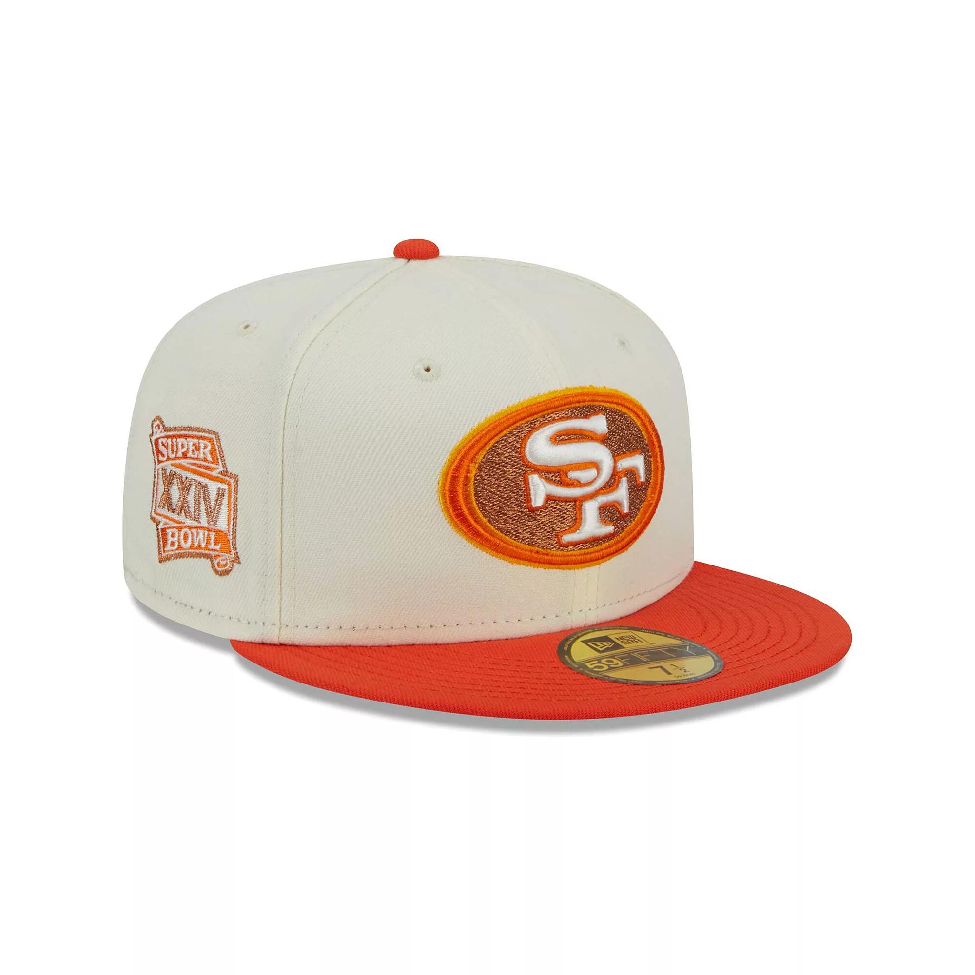 Men's New Era Cream/Scarlet San Francisco 49ers City Icon 59FIFTY Fitted Hat, Size: 8, Beige Product Image