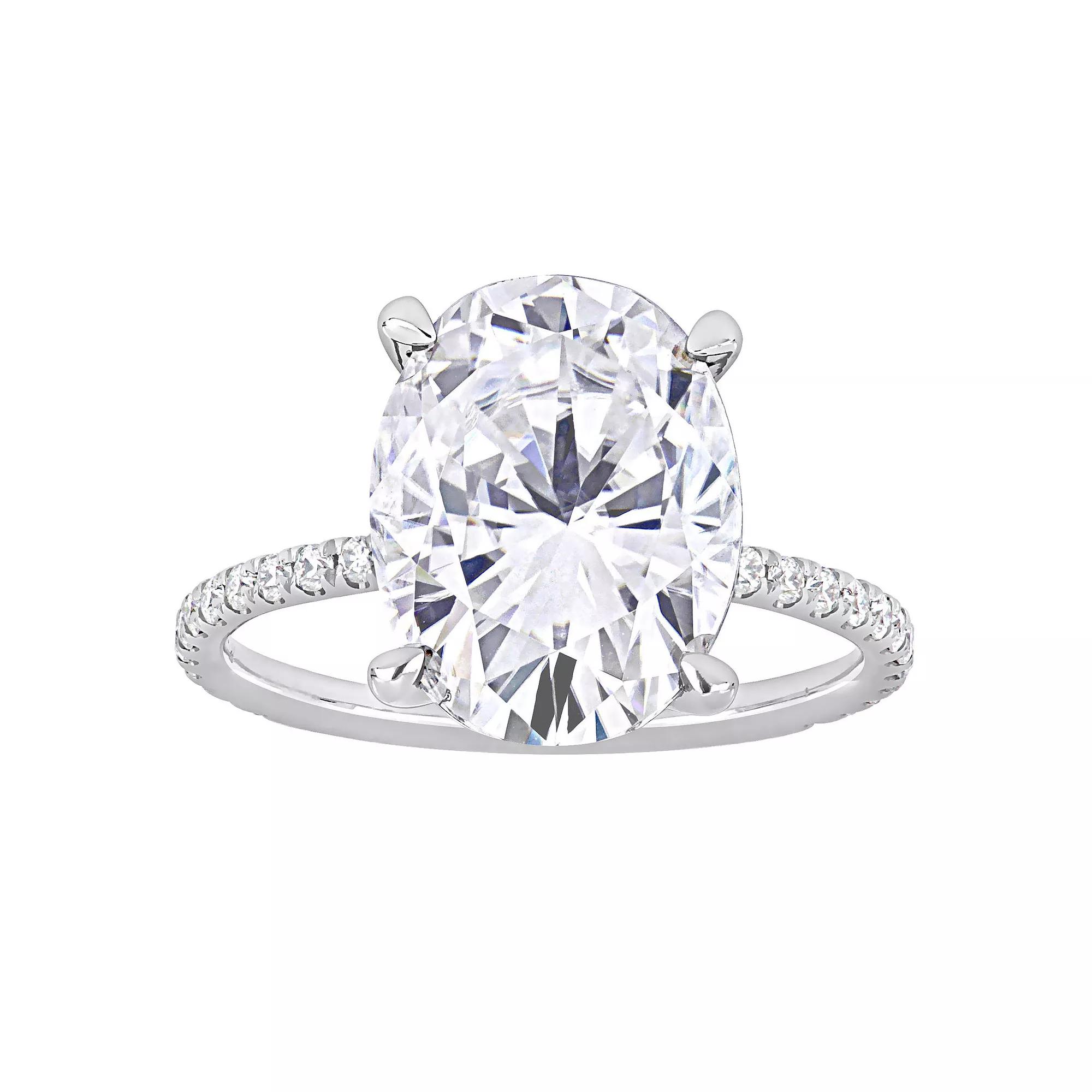 Stella Grace 4-7/8 Carat T.W Lab-Created Moissanite Engagement Ring, Women's, 10k White Gold Product Image