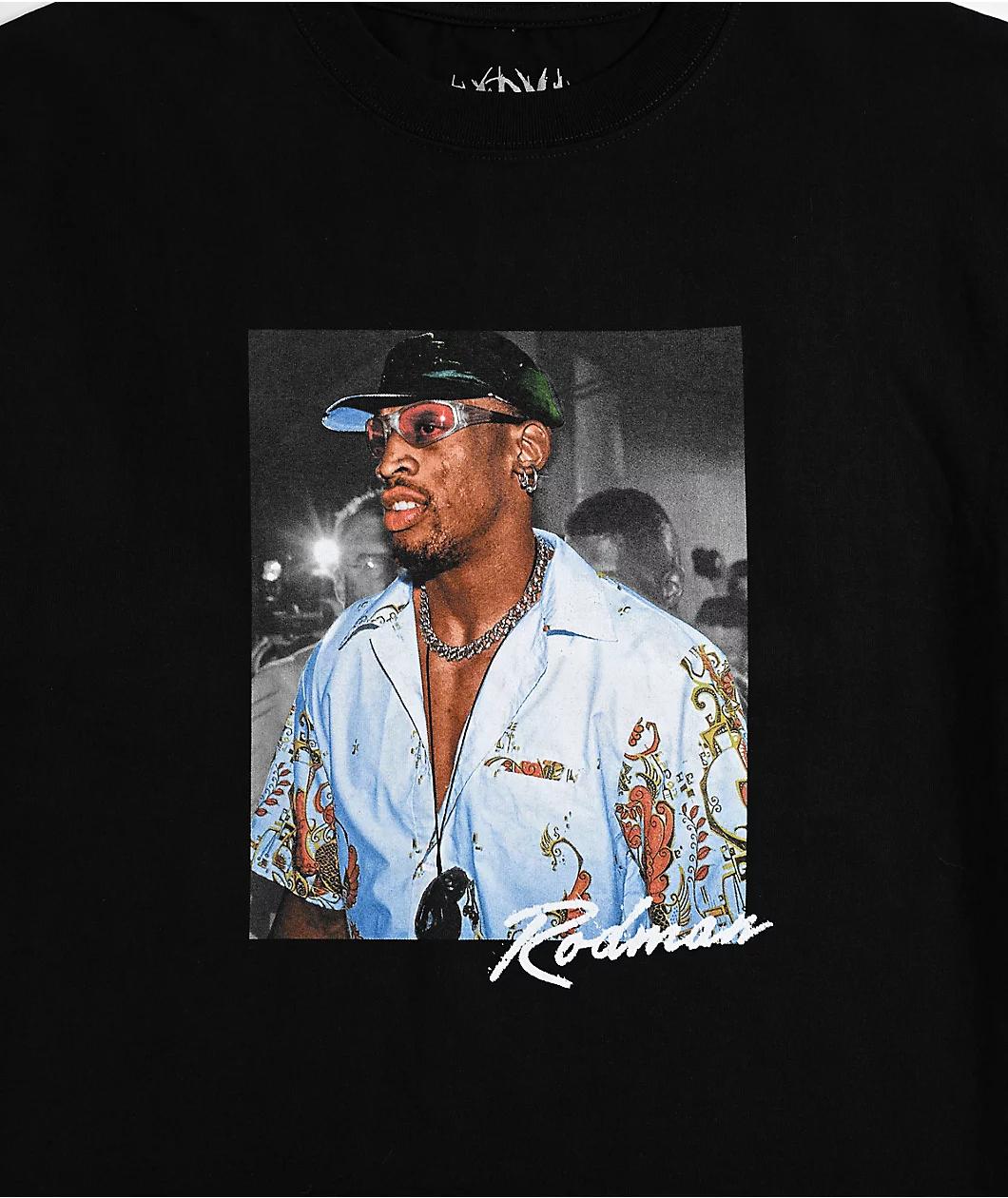 Rodman Apparel Signature Photo Black T-Shirt Product Image