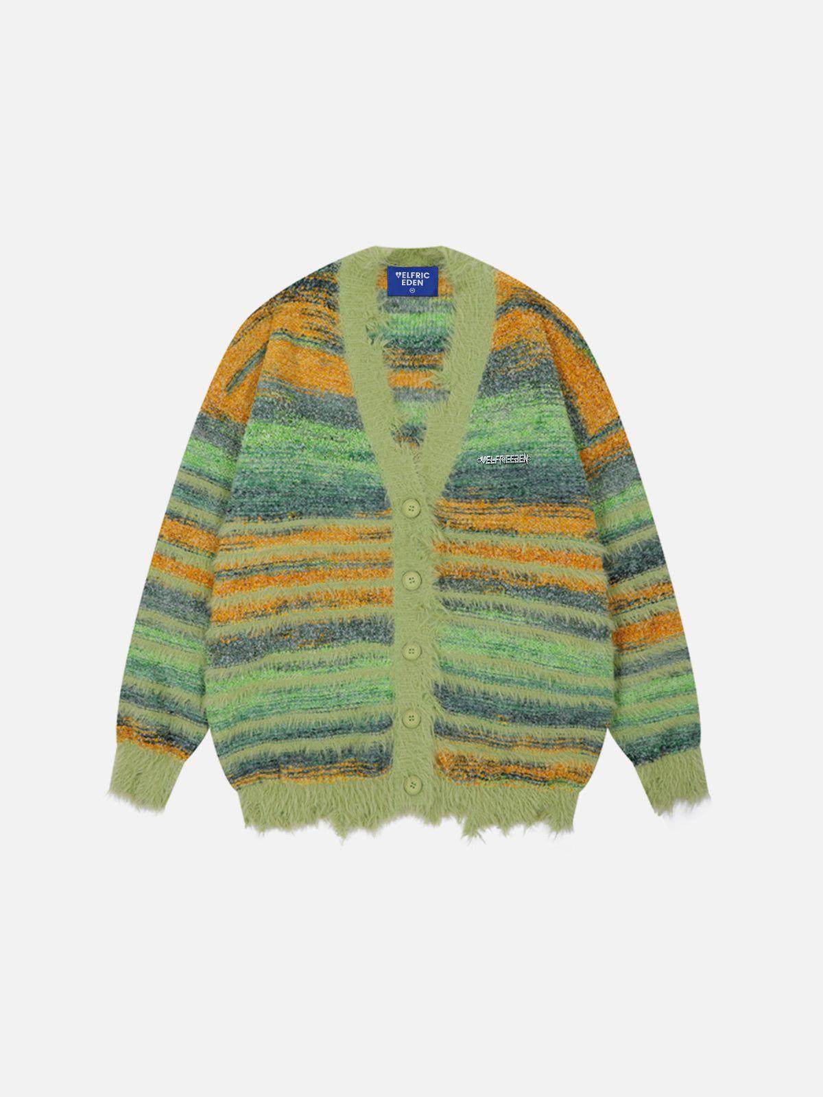 Aelfric Eden Fringe Stripe Cardigan Female Product Image