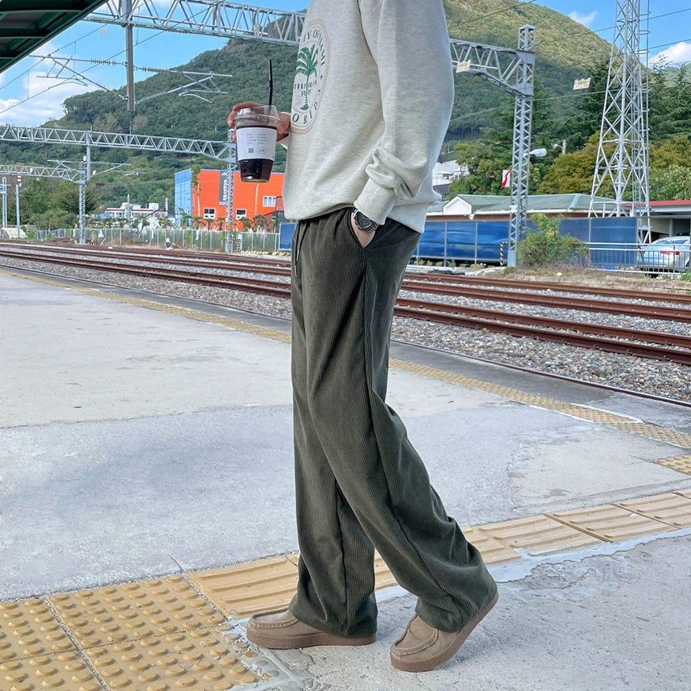 RT No. 11420 CORDUROY STRAIGHT PANTS Product Image