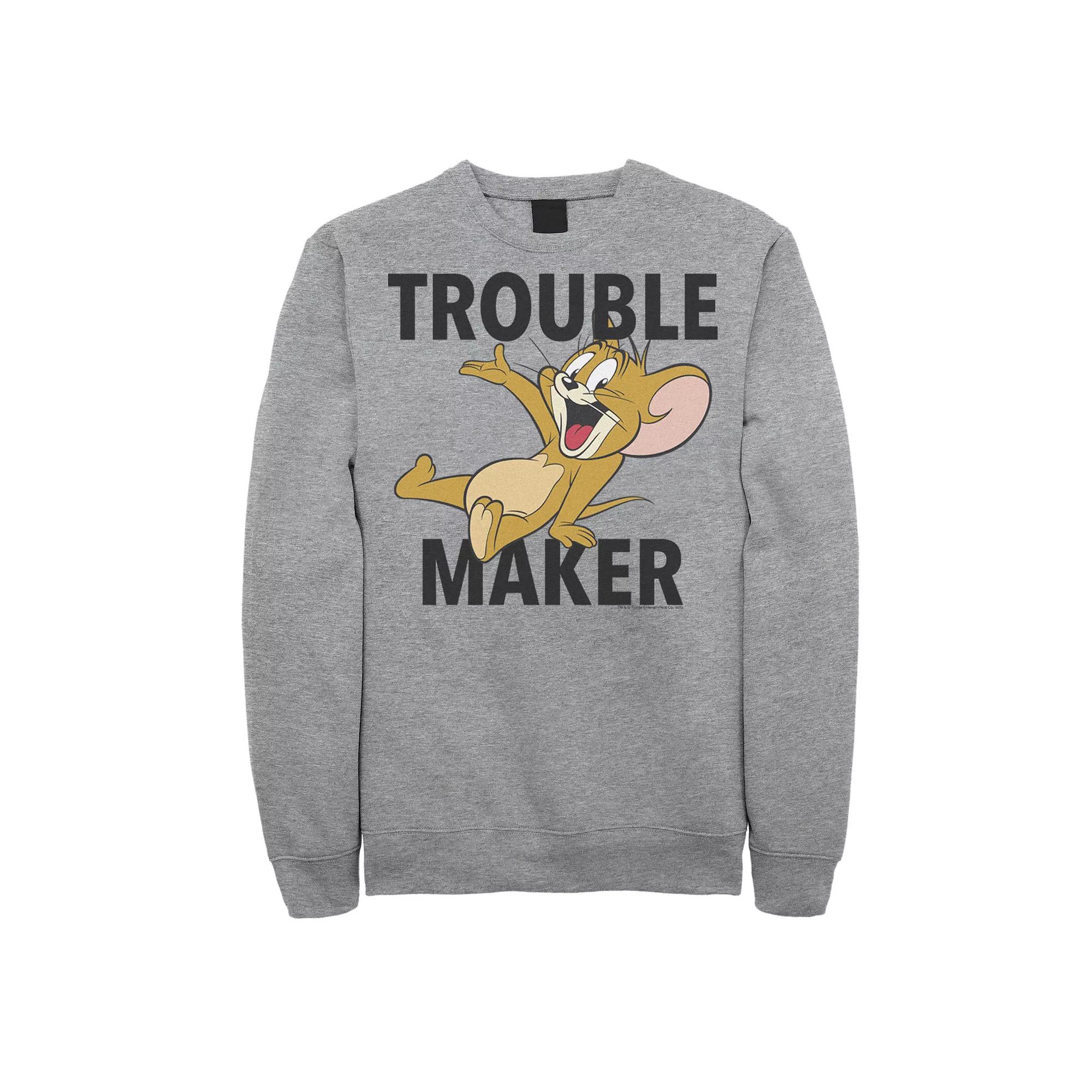 Mens Tom And Jerry Trouble Maker Portrait Sweatshirt, Men's,  Product Image