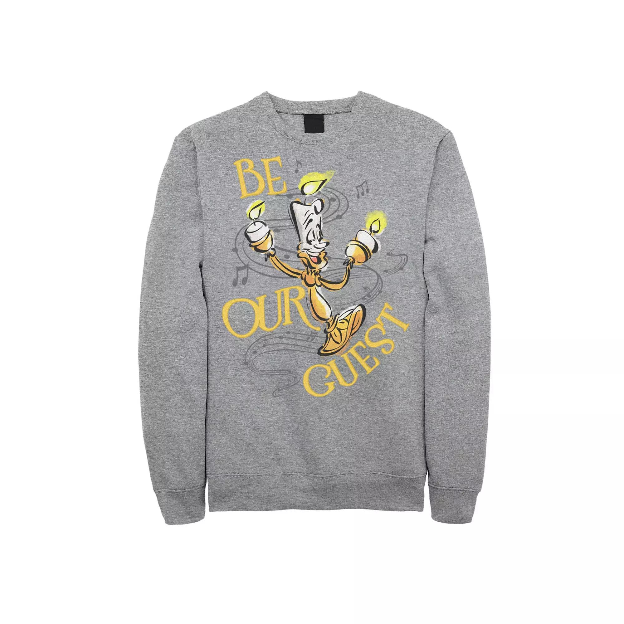 Disney's Beauty and the Beast Big & Tall Lumiere Be Our Guest Graphic Fleece, Men's,  Product Image