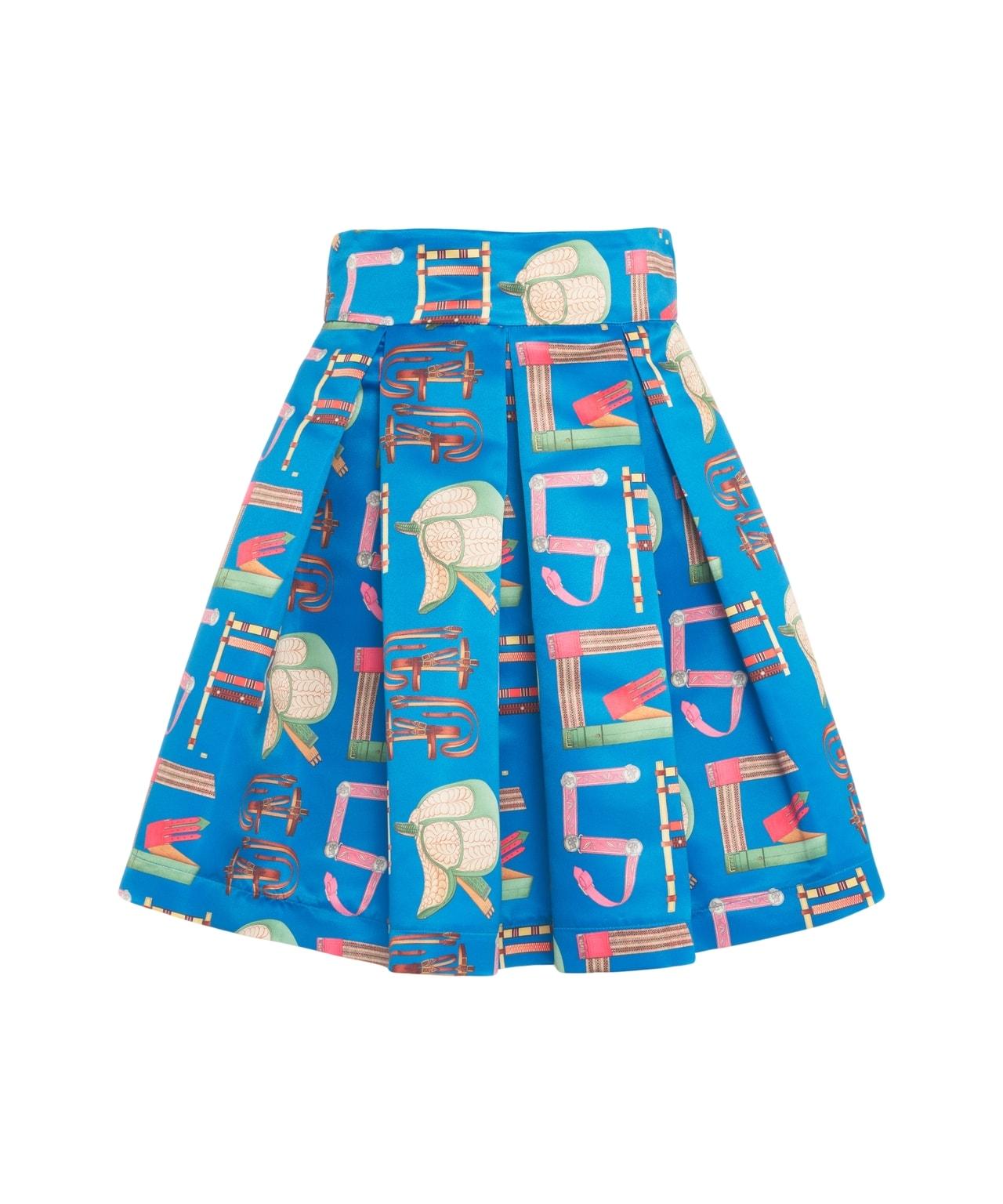 Pleated skirt with print Product Image