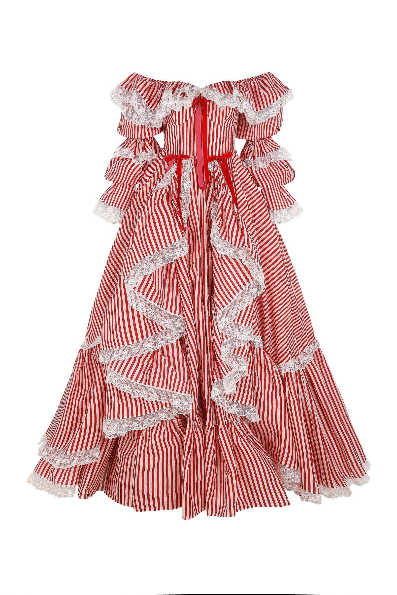 The Candy Stripe Waltz Gown Product Image