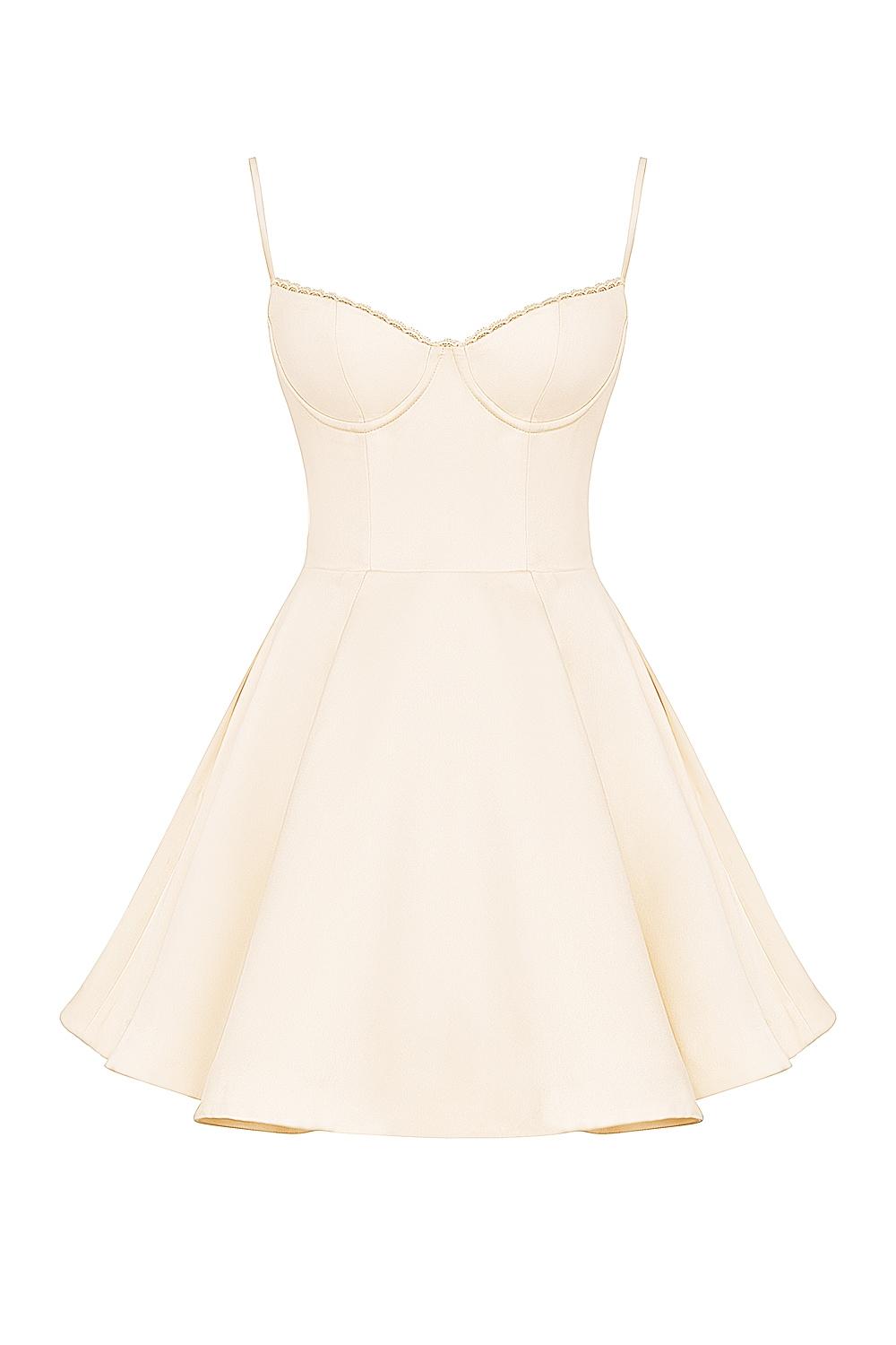 Minimoiselle  vintage cream tulle mini dress Product Image