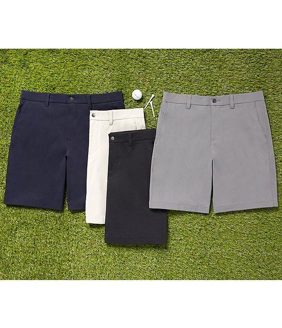 Callaway Classic Fit Flat Front Opti-Stretch Active Waistband Solid 9#double; Inseam Shorts Product Image