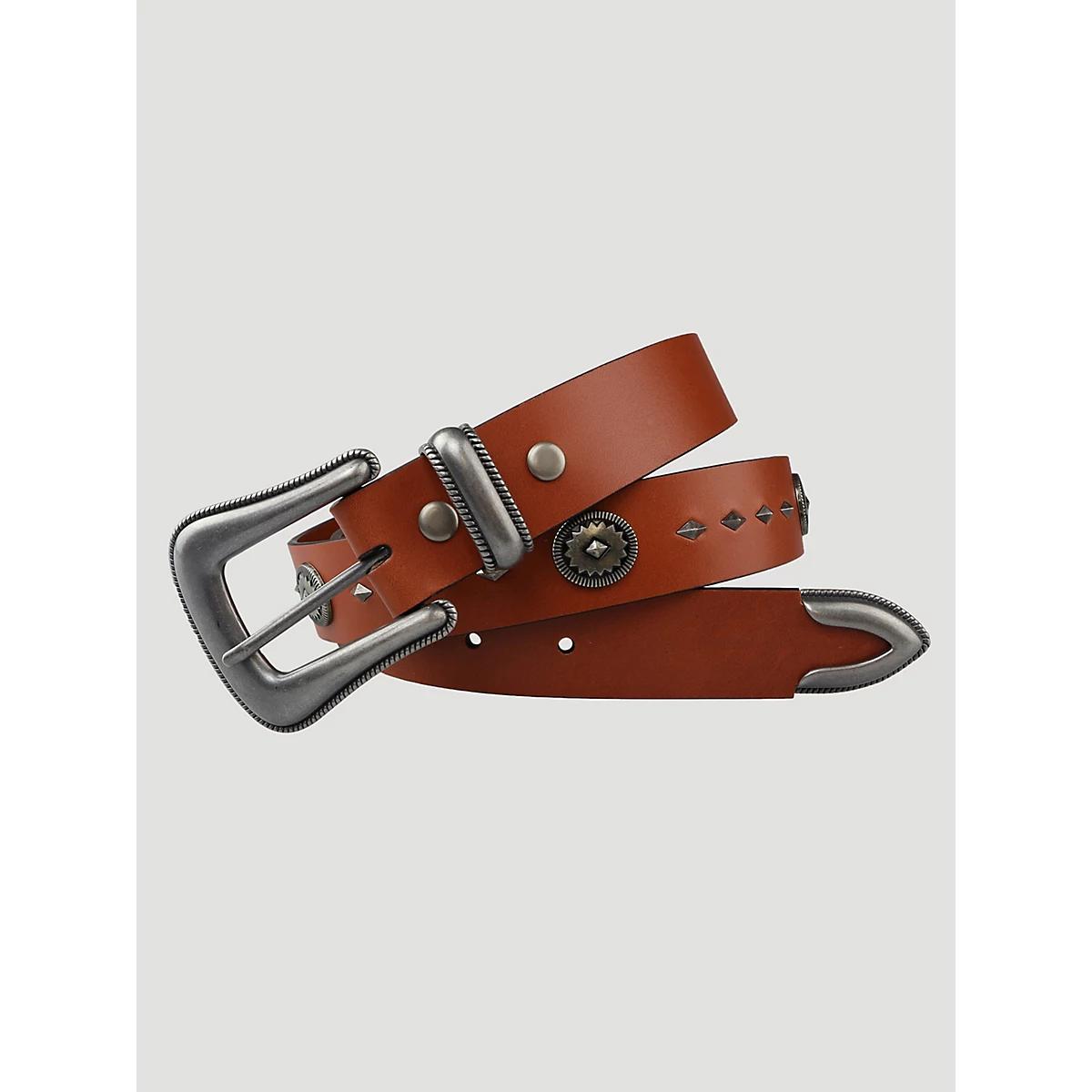 Women's Wrangler® Scalloped 3 Piece Buckle Belt Product Image