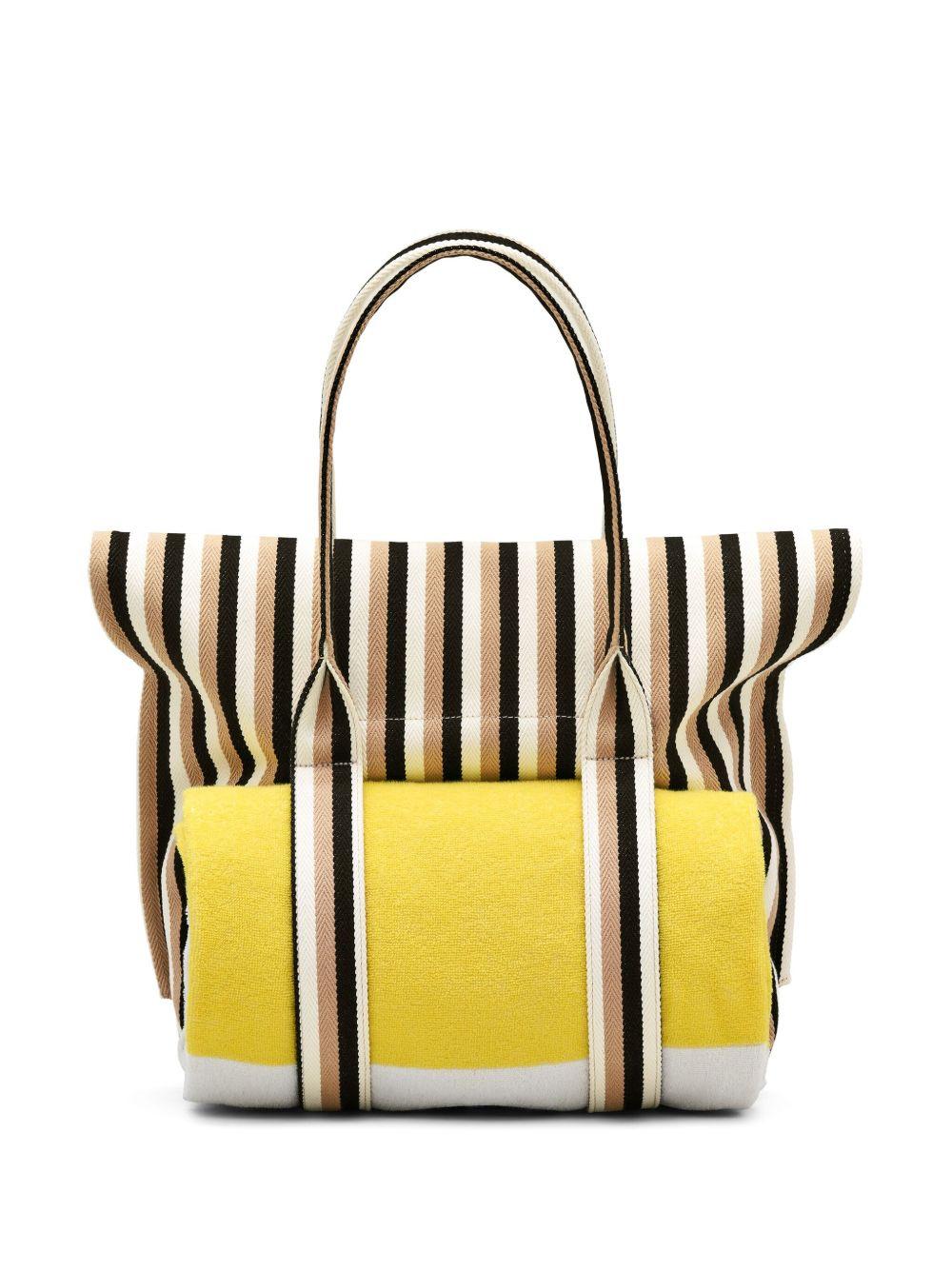 The Woven Stripe Beach Tote bag Product Image