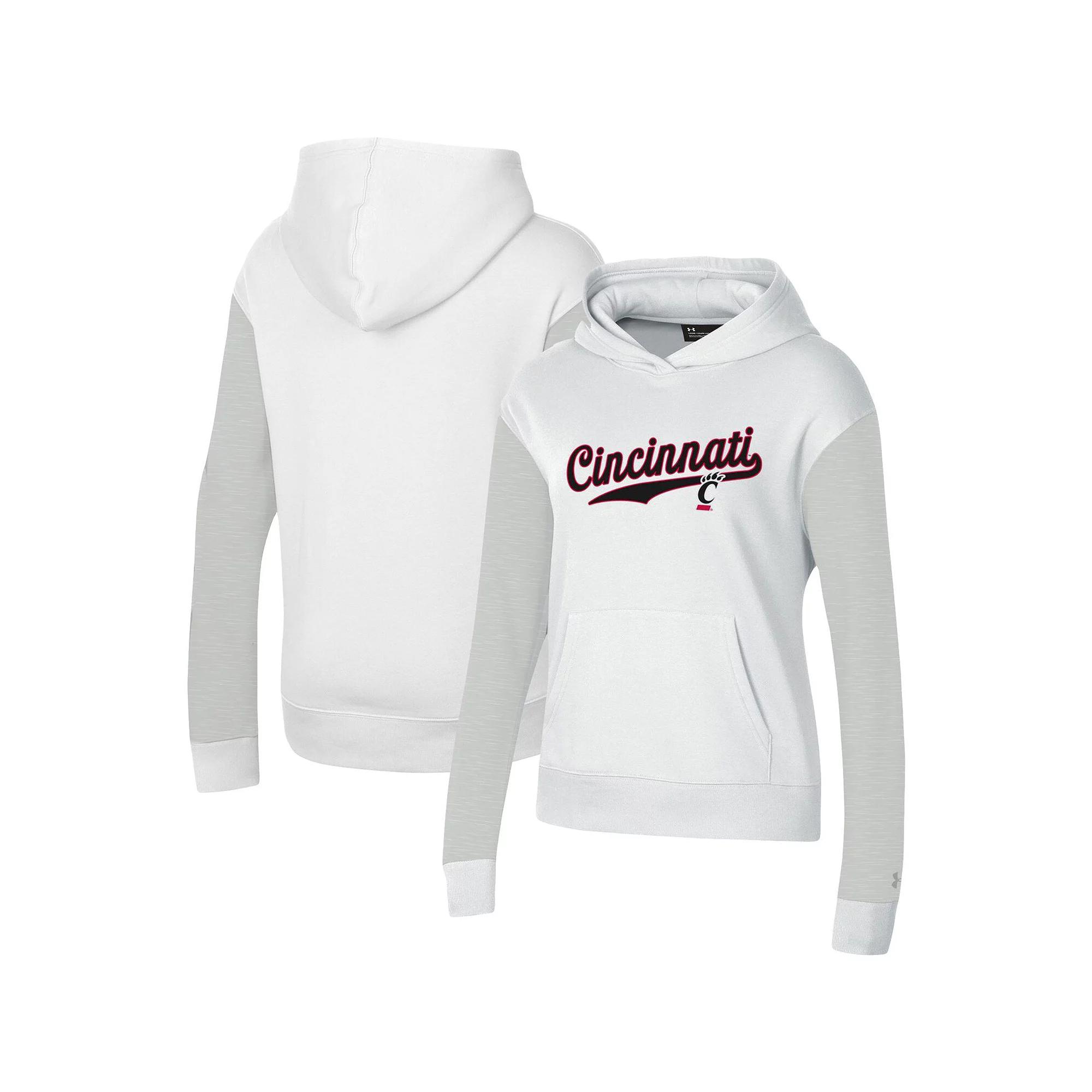 Women's Under Armour White Cincinnati Bearcats All Day Pullover Hoodie,  Product Image