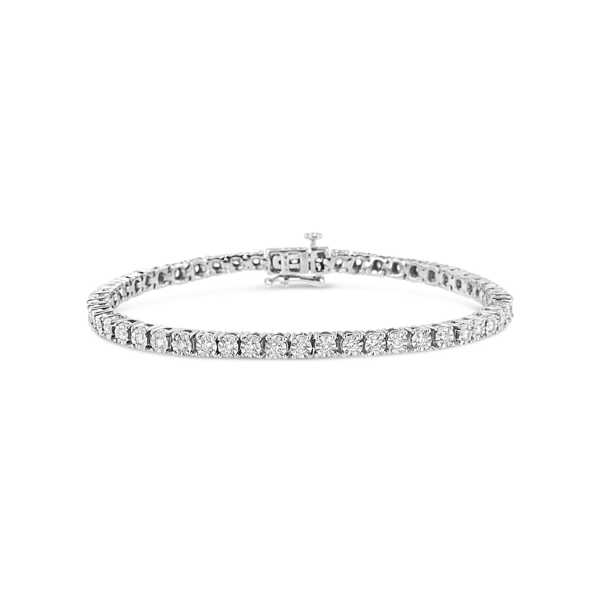 Haus of Brilliance Sterling Silver 1 Carat T.W. Lab-Grown Diamond Tennis Bracelet, Women's,  Product Image