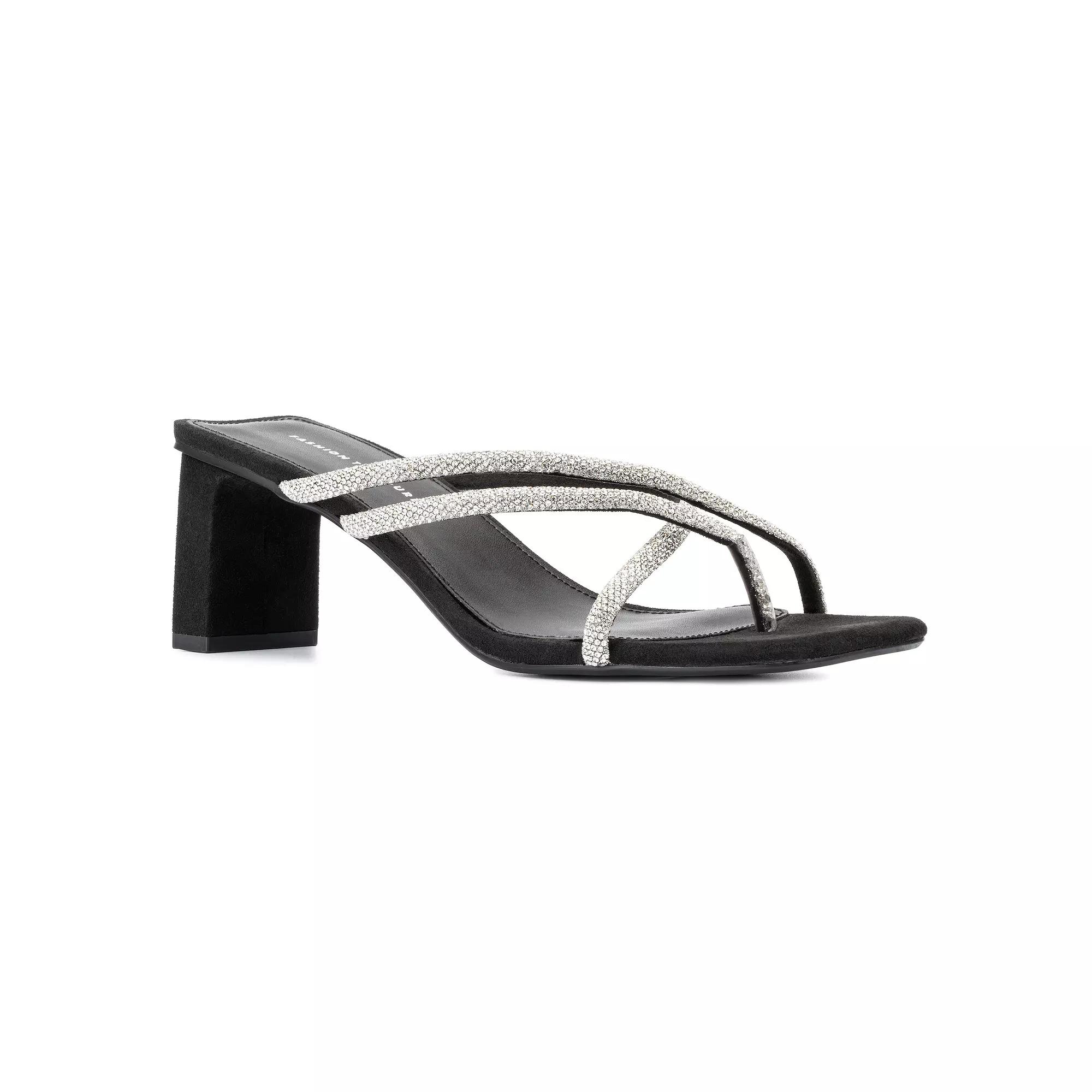 Fashion to Figure Nikita Women's Wide Width Dress Sandals, Size: 11 Wide, Black Product Image
