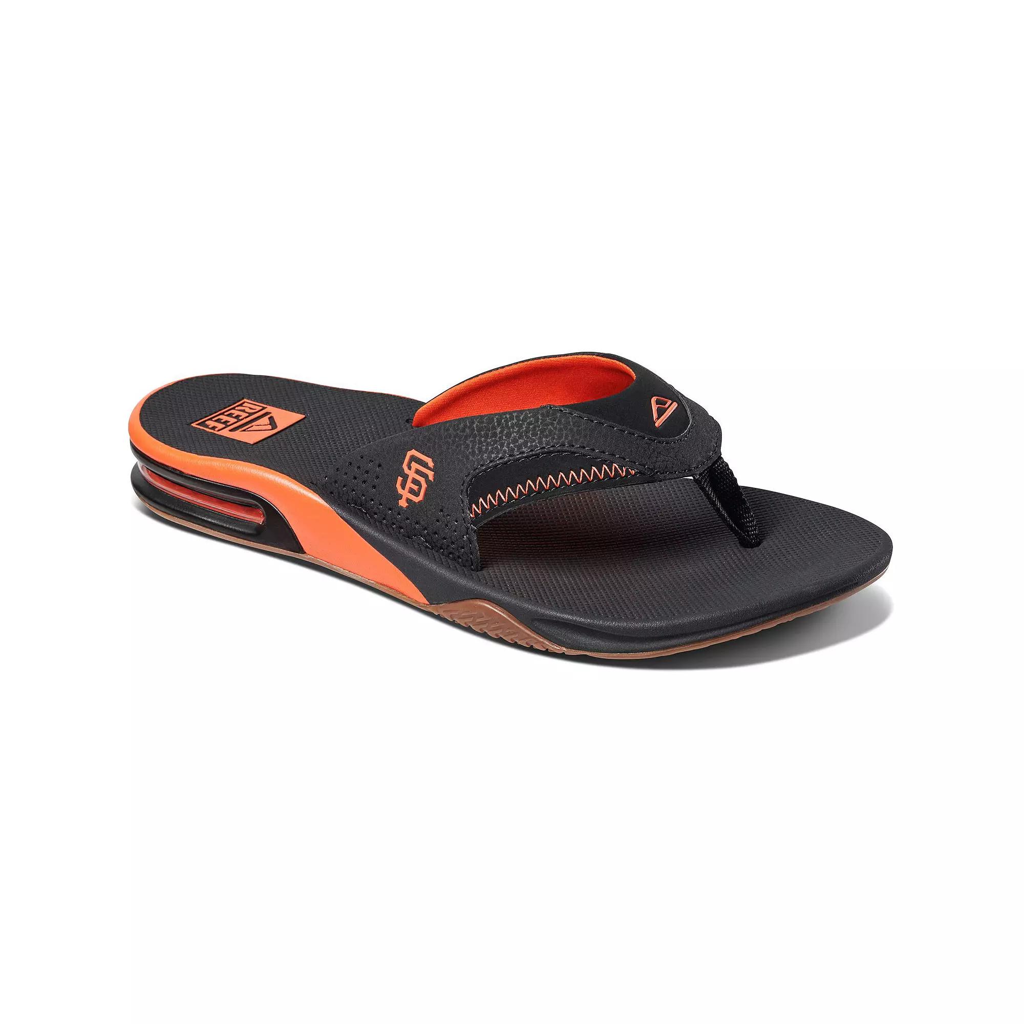 Men's REEF San Francisco Giants Fanning Bottle Opener Sandals,  Product Image