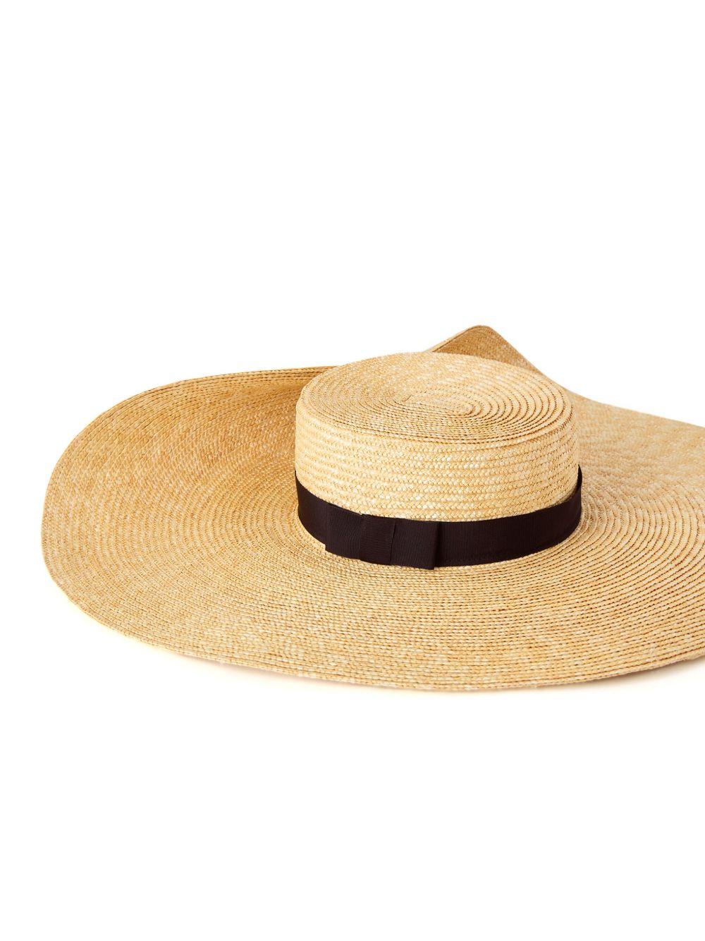 asymmetric raffia hat Product Image