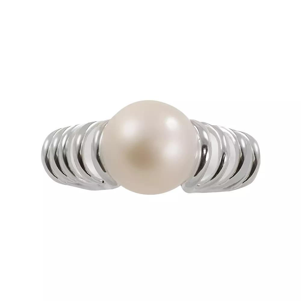 Sterling Silver Freshwater Cultured Pearl Ring, Womens Product Image