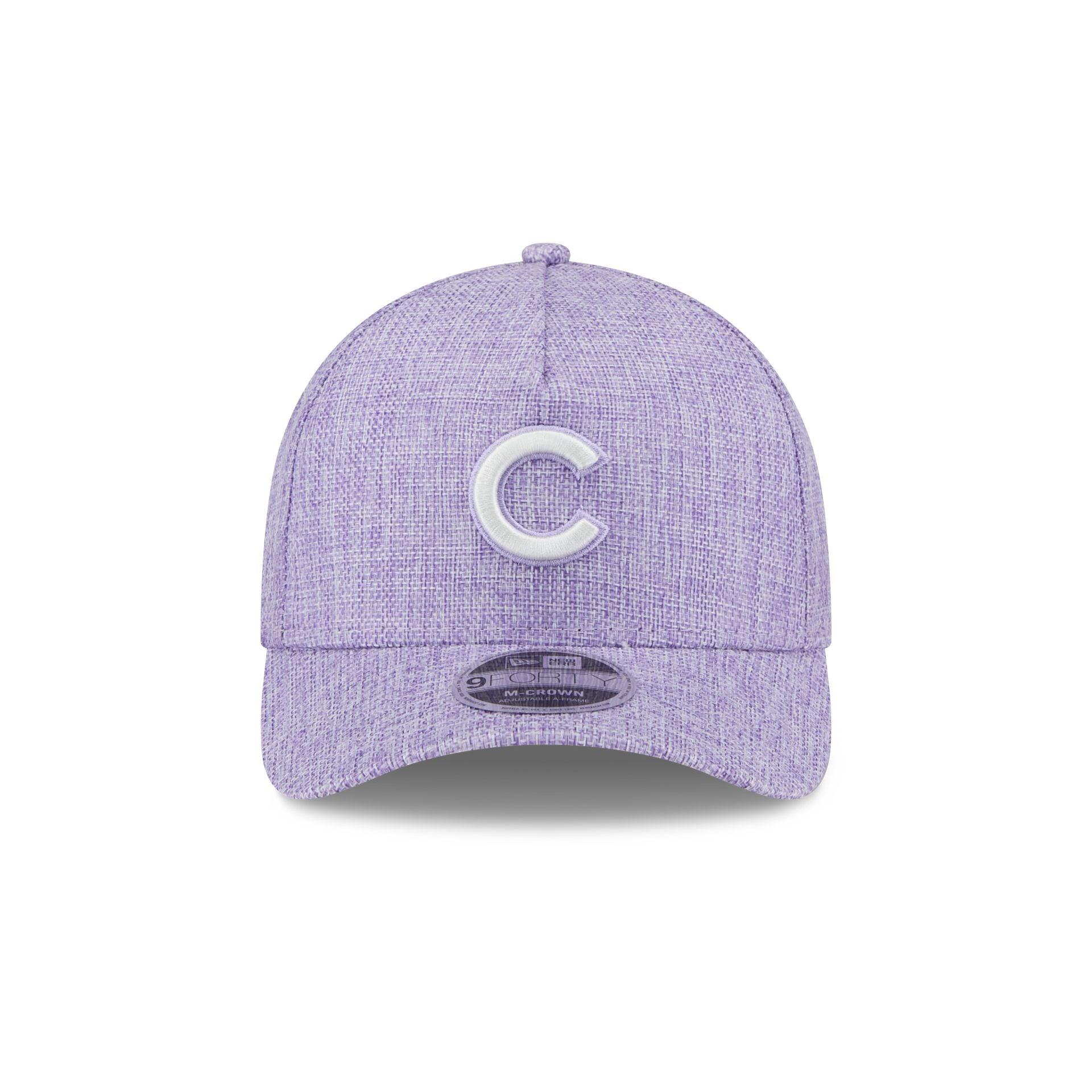 Chicago Cubs Cotton Weave Purple 9FORTY M-Crown A-Frame Snapback Hat Male Product Image